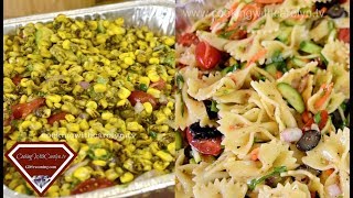 WATCH ME Make Bow Tie Pasta and Veggie Salad & Roasted Corn Salad for a CROWD|"Shut Up & Cook" Night