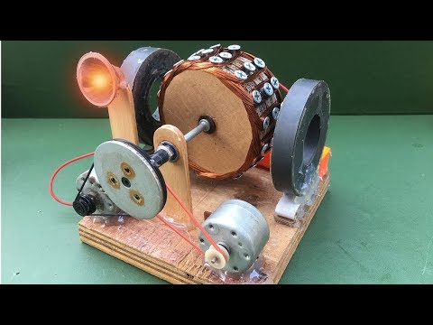 How to Make Free Energy Generator using Powerful DC Motor - Experiment at Homemade