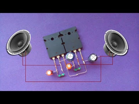 How To Make Stereo Amplifier Circuit By Using Transistor.Simple Transistor Amplifier Circuit.[Hindi] Video