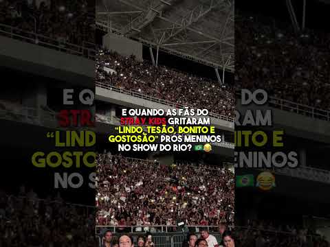 Olha o que os fãs do Stray Kids gritaram pros meninos no show do Brasil 😂 #straykids #kpop