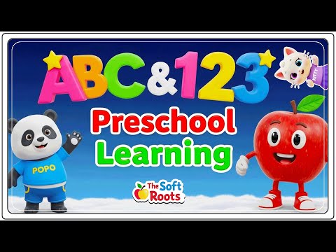 Preschool Learning activities for 3 year olds at home | Learn ABC Phonics Shapes Numbers Colors 🌈
