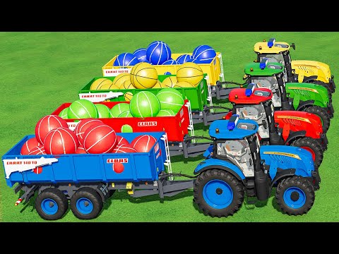 LOAD & TRANSPORT ICE CREAM & BALL WITH McCORMICK & TESLA TRUCK! FS22