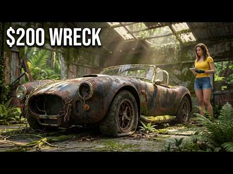Thumbnail for ASMR Car Restoration | $200 BARN FIND: ABANDONED 1966 AC Cobra Full Rebuild