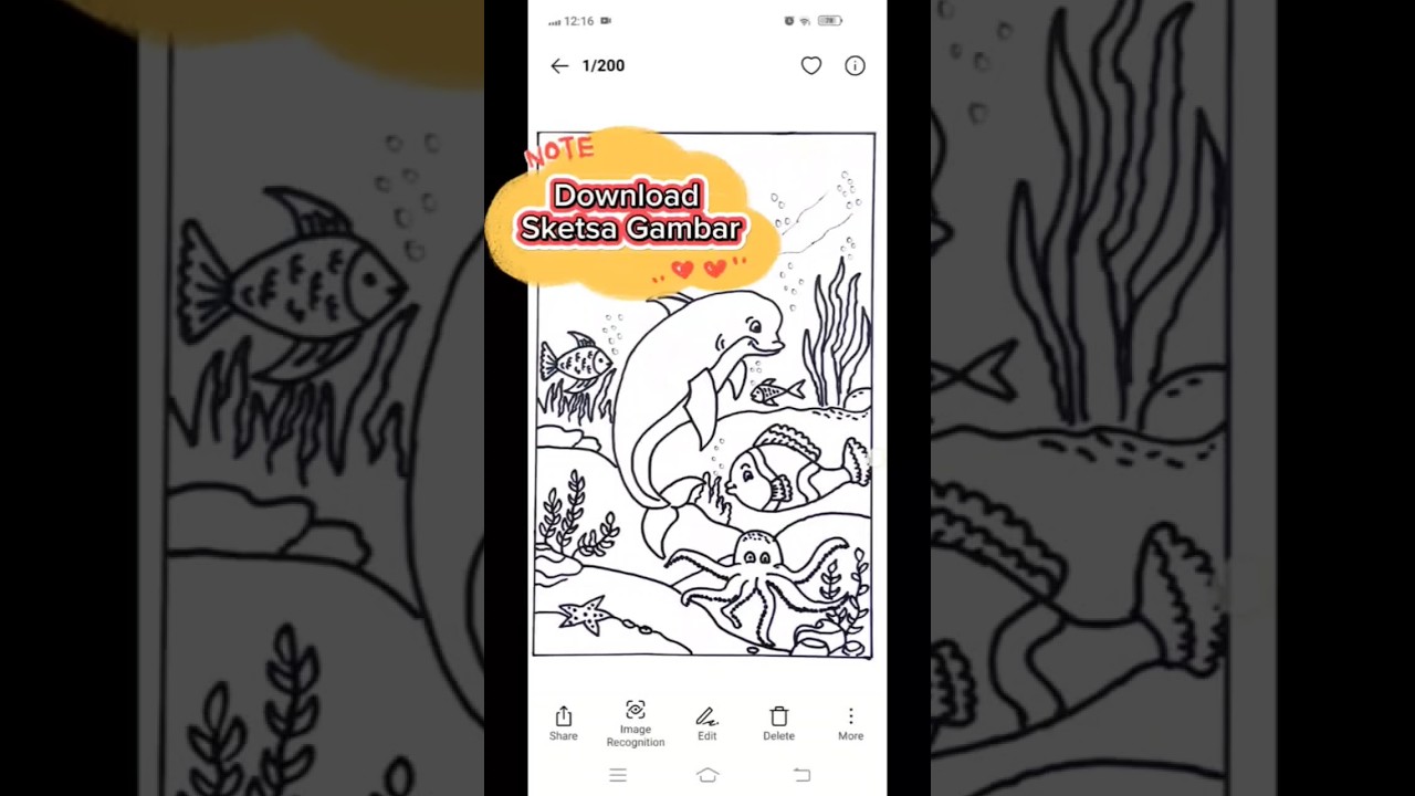 Cara download sketsa gambar untuk diprint dan diwarnai