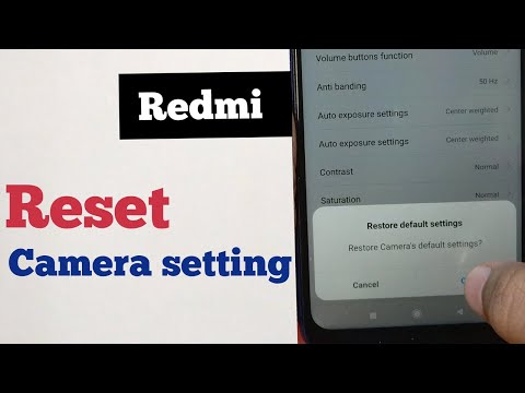 How to reset camera settings in Redmi Note 7s