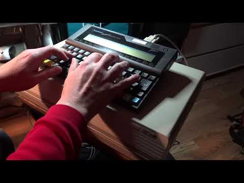 DECtalk DTC01 Demo with Amstrad NC100 Notepad