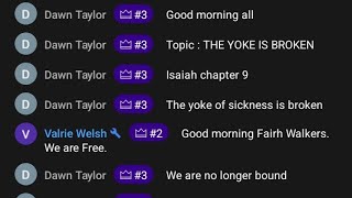 Good morning Faith Walk