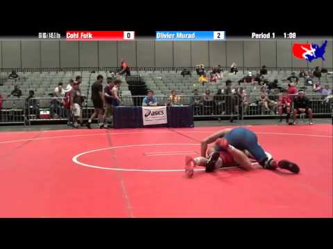 Cohl Fulk vs. Olivier Murad at 2013 Junior Nationals - FILA - FS