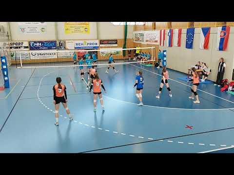 Český pohár U16 žákyň, 18.-19.3.2023 (VK Lanškroun x TJ Ostrava), volejbal, Bílovec