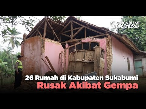 Video: 26 Rumah di Kabupaten Sukabumi Rusak Akibat Gempa