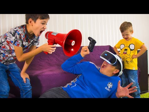 Надо СПАСАТЬ Папу! ПРОПАЛ в Виртуальной Реальности! Для Детей Video for kids