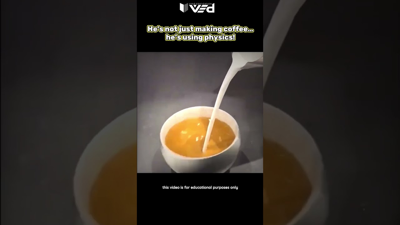 He’s not just making coffee… he’s using physics! ☕⚡