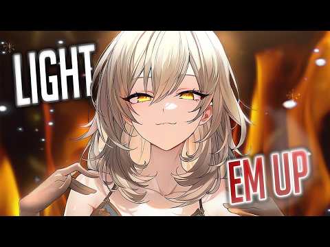 Nightcore - Light Em Up (Female Version) (Lyrics)