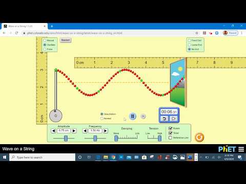 Lesson 9 Phet Simulation Wave On A String