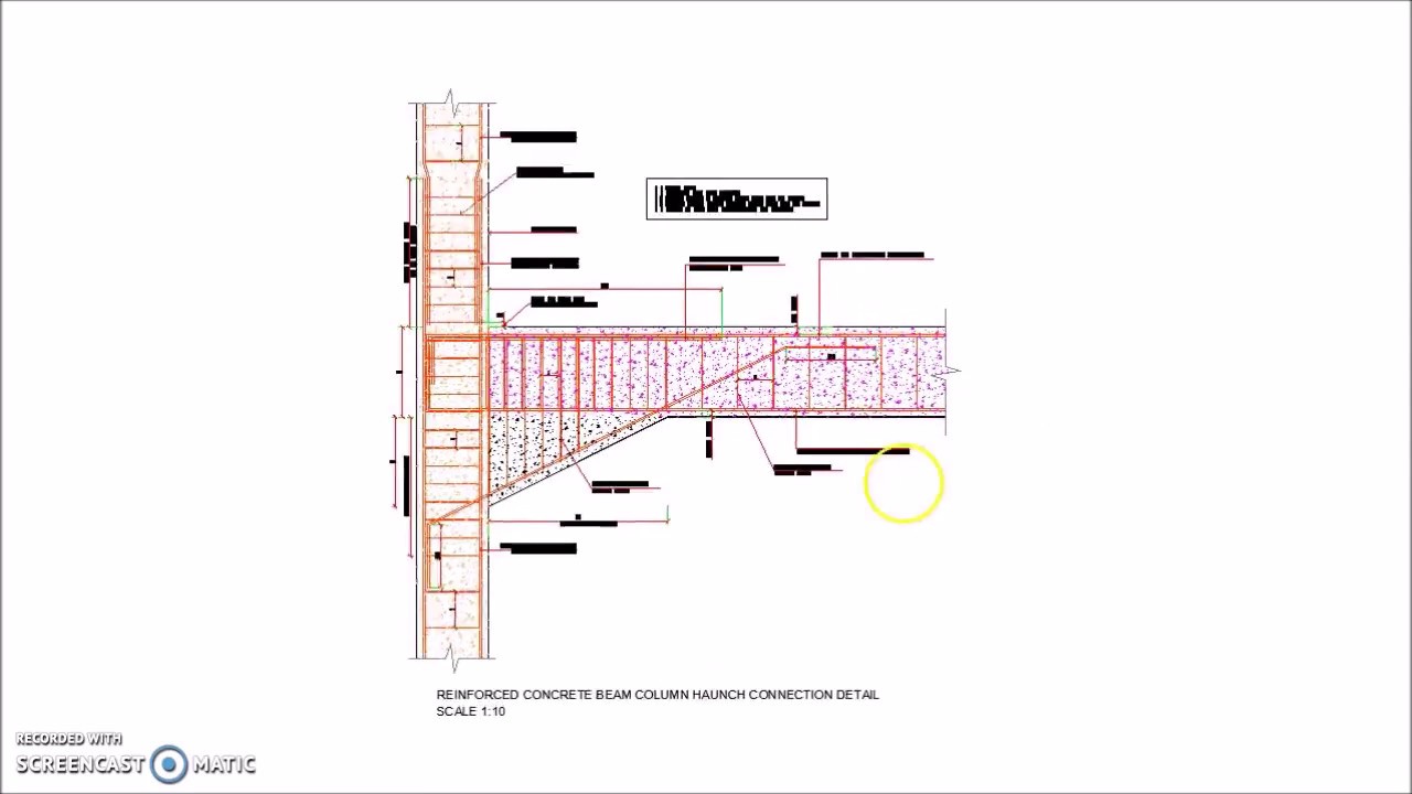 Reinforced Concrete Beam Column Haunch Connection Detail