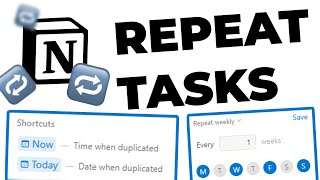 Create Recurring Tasks in Notion! 🔁✅ (EASY Method!)