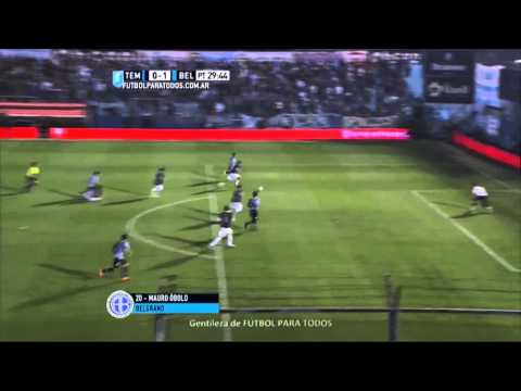 Gol de Óbolo. Temperley 0 - Belgrano 1. Fecha 23. Primera División 2015. FPT.