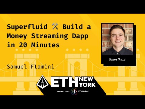 Superfluid 🛠 Build a Money Streaming Dapp in 20 Minutes