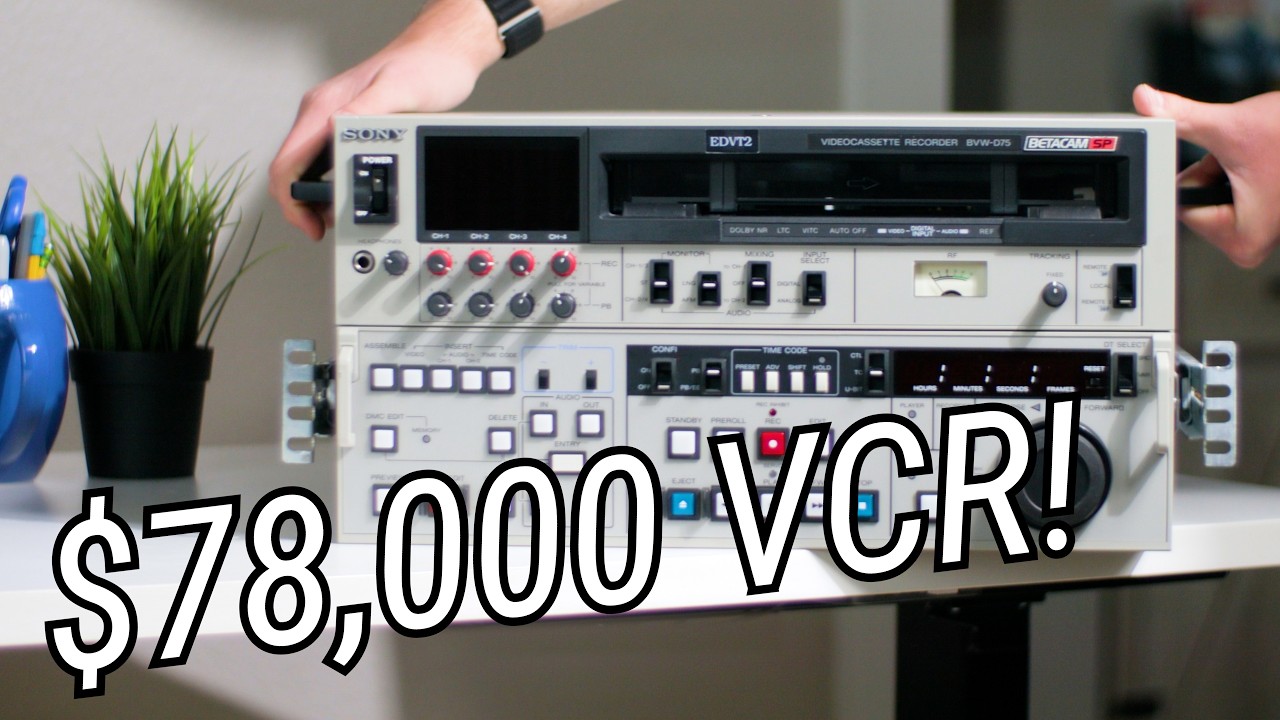 Sony’s $78,000 VCR from 1986: It Edits!