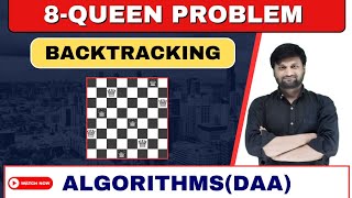 8 Queen's Problem using backtracking|design and analysis of algorithms (DAA)|solved example