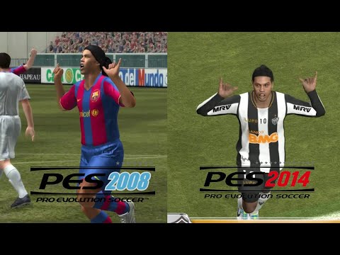 Ronaldinho's Celebration in Every PES (2001) (2014)