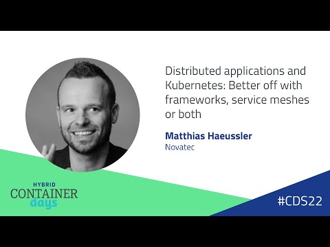 Container Days: Distributed applications and Kubernetes - Matthias Haeussler