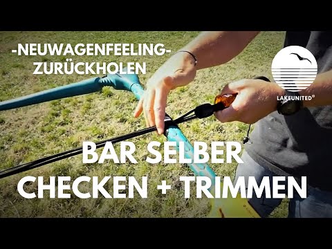 KITESURFEN: BAR + LEINEN  SELBER CHECKEN & TRIMMEN
