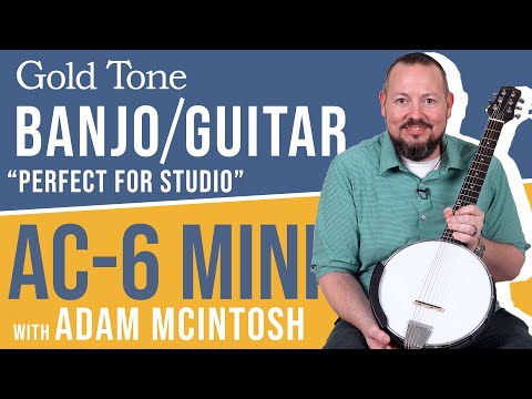 Gold Tone AC-6 Mini Acoustic Composite Banjitar with Gig Bag image 12