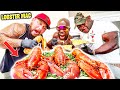LOBSTER MACARONI MUKBANG | Kali Muscle + Big Boy + ChefRush