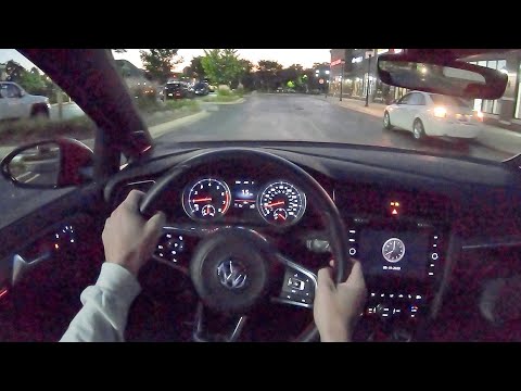2020 Volkswagen Golf GTI 6-Speed Manual - POV Night Drive (Binaural Audio)