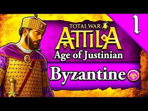 JUSTINIAN THE GREAT! Total War Attila: Age of Justinian 555 AD: Byzantine Campaign Gameplay #1