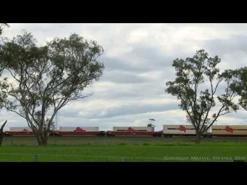 SCT Freight Train Near Gherighap - PoathTV Australian Trains & Railways