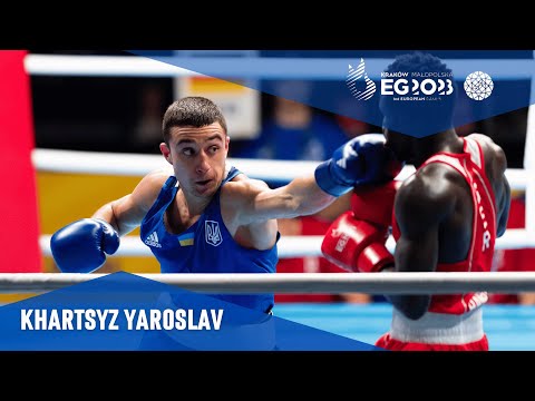 KHARTSYZ Yaroslav 🆚 HANSEN Assan (63,5 kg). European Games 2023
