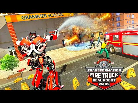 Robot Transformation Fire Truck | android gameplay