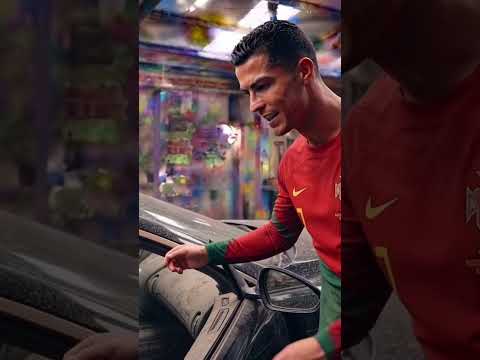 Ronaldo restoration his buggati #ronaldo
