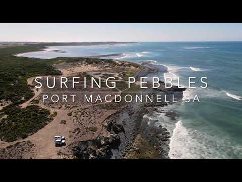 Fun waves from the air at Port Macdonnell
