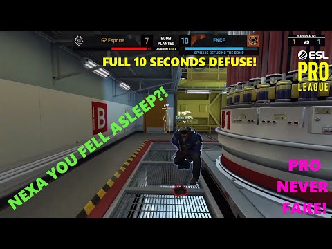 SPINX CLUCTH & UNBELIEVABLE NO KIT DEFUSE - G2 VS ENCE - ESL PRO LEAGUE 2021 GROUP B -CSGO BEST CLIP