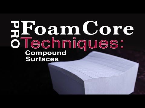 Foamcore Pro Tutorial Guide Foam Board Model Making Compound Surface Modeling Techniques Tips