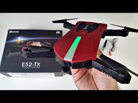 Amazing Foldable Pocket RC WIFI Drone + Camera (E52-TX) - Under $50