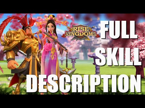 Diaochan and Lu Bu FULL SKILL DESCRIPTION - Rise of Kingdoms