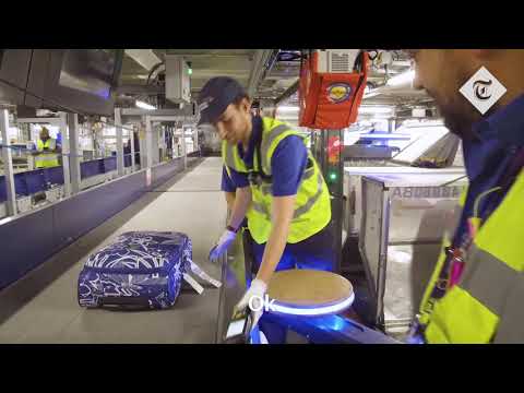 Airport baggage handler video 1