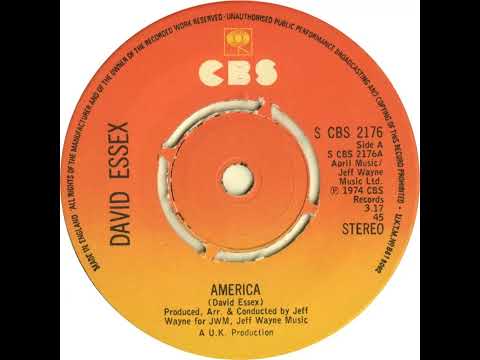 UK New Entry 1974 (100) David Essex - America