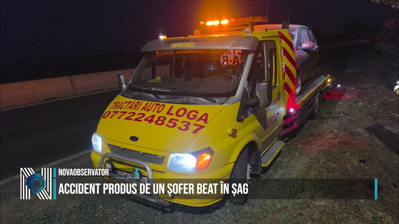 Accident produs de un șofer beat în Șag
