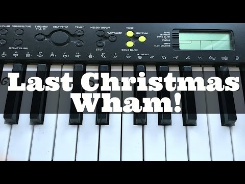 Last Christmas - Wham!| Easy Keyboard Tutorial With Notes (Right Hand)