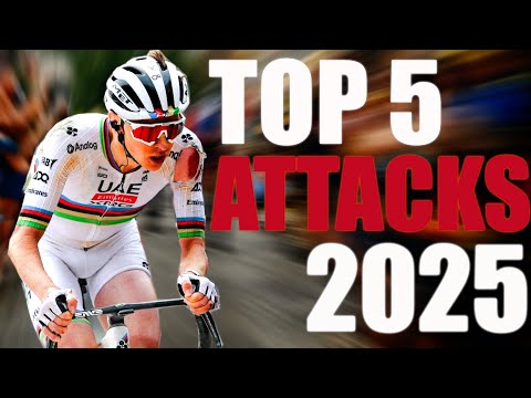 Tadej Pogacar's Top 5 Attacks of 2025