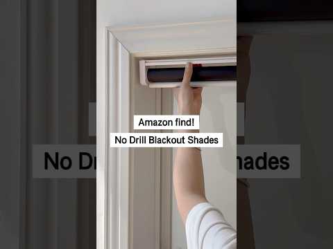 No Drill Blackout Roller Shades - The perfect combination of style and practicality!