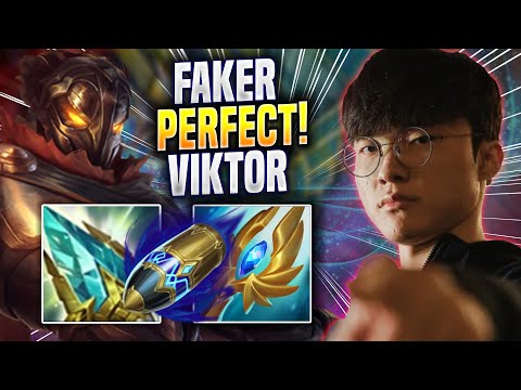 FAKER PERFECT GAME WITH VIKTOR! - T1 Faker Plays Viktor MID vs Akali! | Season 2023
