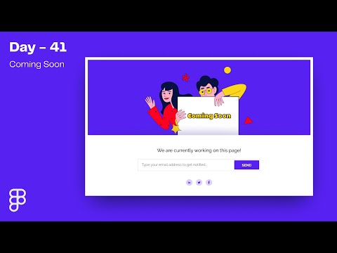 Daily UI Design Challenge | Day - 41 | Coming Soon