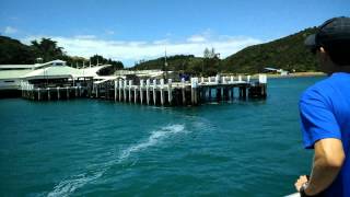 Arriving at Waiheke Island on ferry **4K**