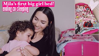 transitioning from co-sleeping to toddler bed vlog + toddler consignment haul!